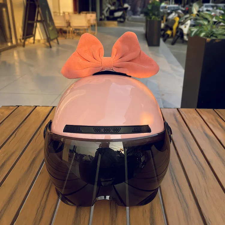 3c认证清新小碎花电动车头盔摩托车电瓶车半盔四季通用安全帽女款