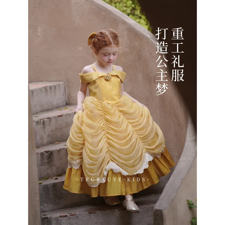 【童话系列】重工高定初煦女童贝儿公主裙蓬蓬吊带儿童生日公主裙