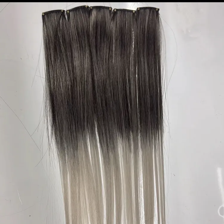 挂耳染假发片渐变色约40厘米