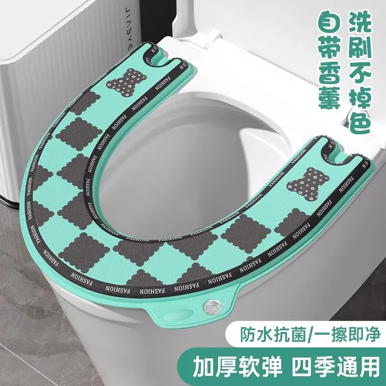 马桶垫四季通用2025新款厕所防水加厚马桶坐垫粘贴式坐便器垫圈套