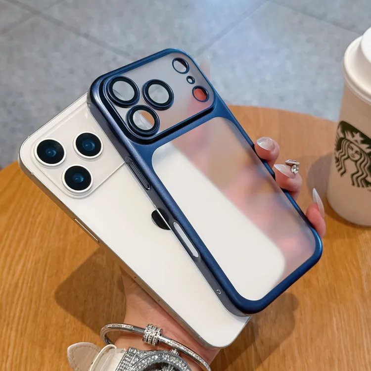 适用苹果17promax镜头膜全包手机壳iphone16新款13p磨砂15超薄14