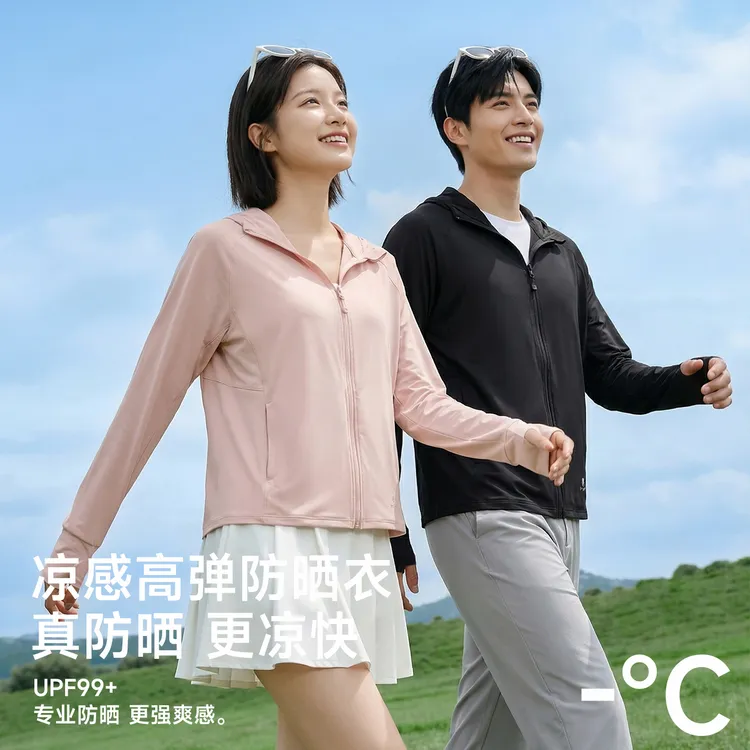 夏季冰丝防晒衣女士连帽轻薄透气户外运动钓鱼防紫外线冰感外套男商品图