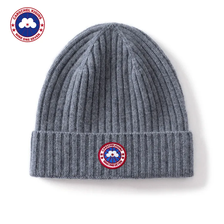 官方正品加拿大CARSCHEL KIGINS加鹅山羊绒针织冷帽男加厚堆堆帽