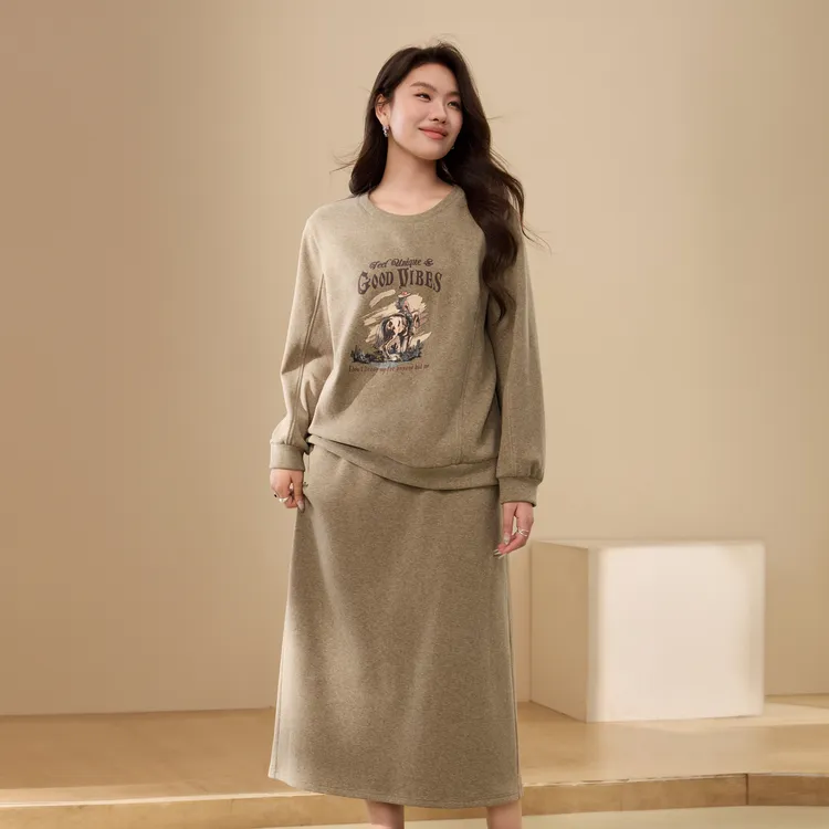 【花涧疏影】纤莉秀W大码女装晚宴场合女装两件套装QK4878+QK4911