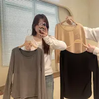盈盈&南岛风微胖女装胖mm慵懒风百搭休闲宽松时尚打底背心ZYY361