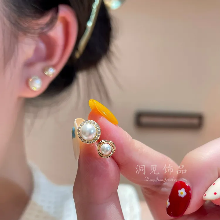 【珠堡一梦】耳钉女高级感轻奢法式复古耳饰ES839