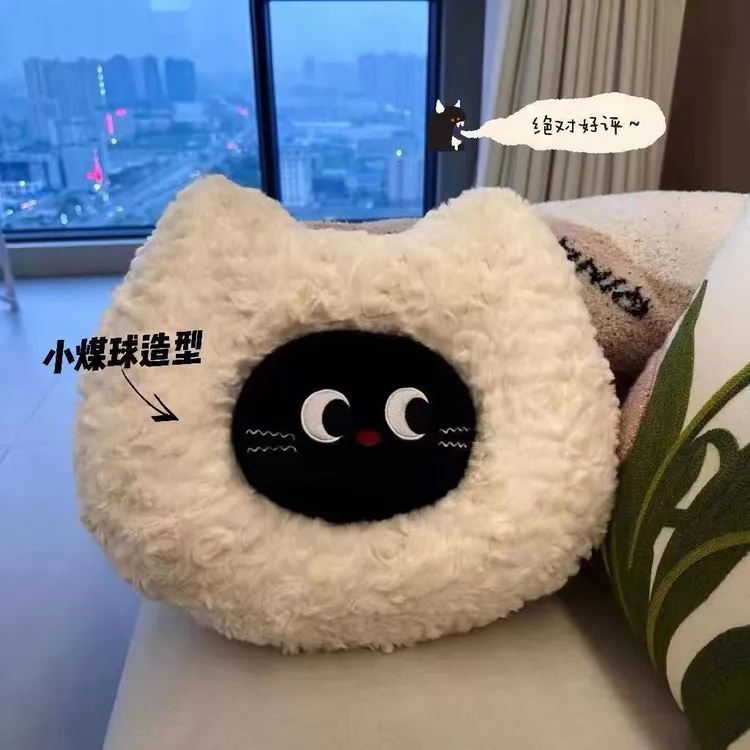 新款猫咪抱枕沙发腰靠公仔毛绒玩具可爱动物靠垫儿童玩偶送礼物女