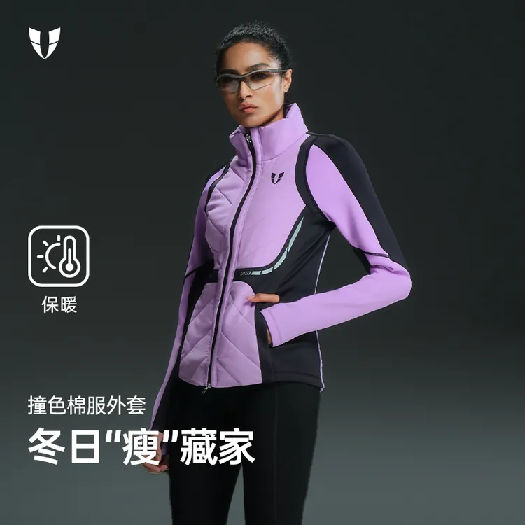 马甲线综训跑步软壳棉服外套秋冬户外跑步防风保暖运动F2541W112