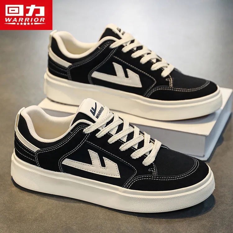 回力正品男鞋2026新款夏季潮流百搭休闲黑色板鞋男士爆款帆布潮鞋商品图