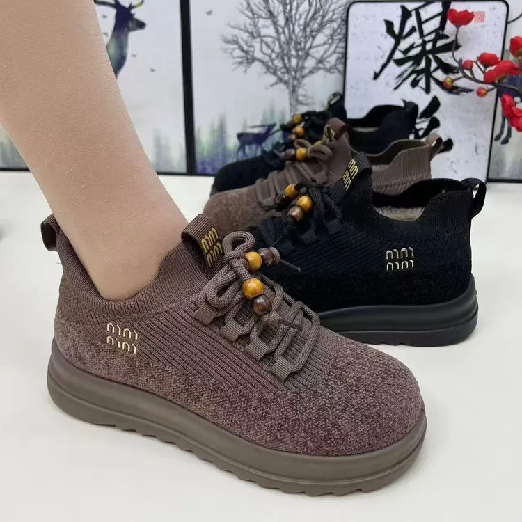 老北京棉鞋加绒加厚保暖防滑软底冬季中老年妈妈鞋户外防寒雪地鞋