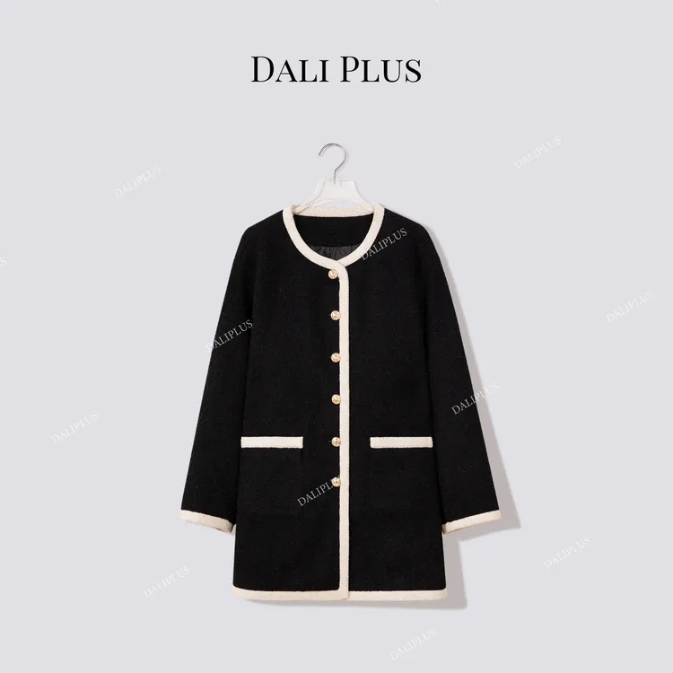 DALI PLUS“95白鹅绒服”复古花呢夹克外套羽绒服-D5ST1508