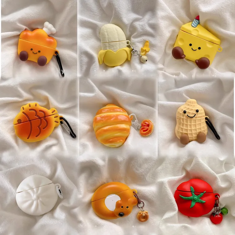 可爱创意食物适用airpods4代降噪版5代3代pro2代苹果耳机壳保护套