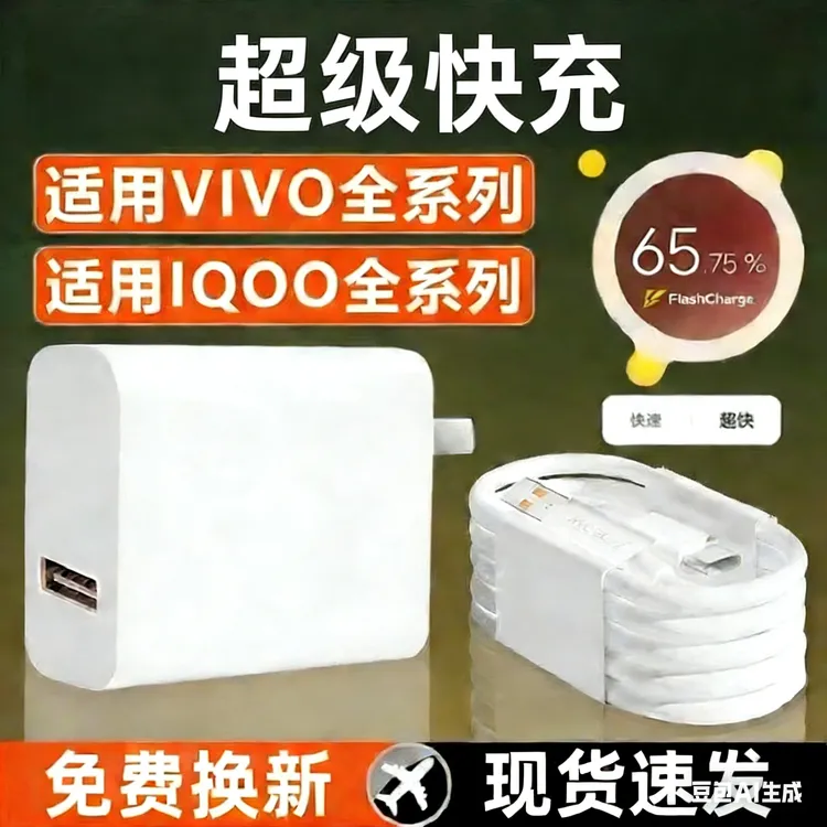 全兼容适用华为 荣耀 OPPO小米VIVO快充充电器快充线套装Type-C线商品图