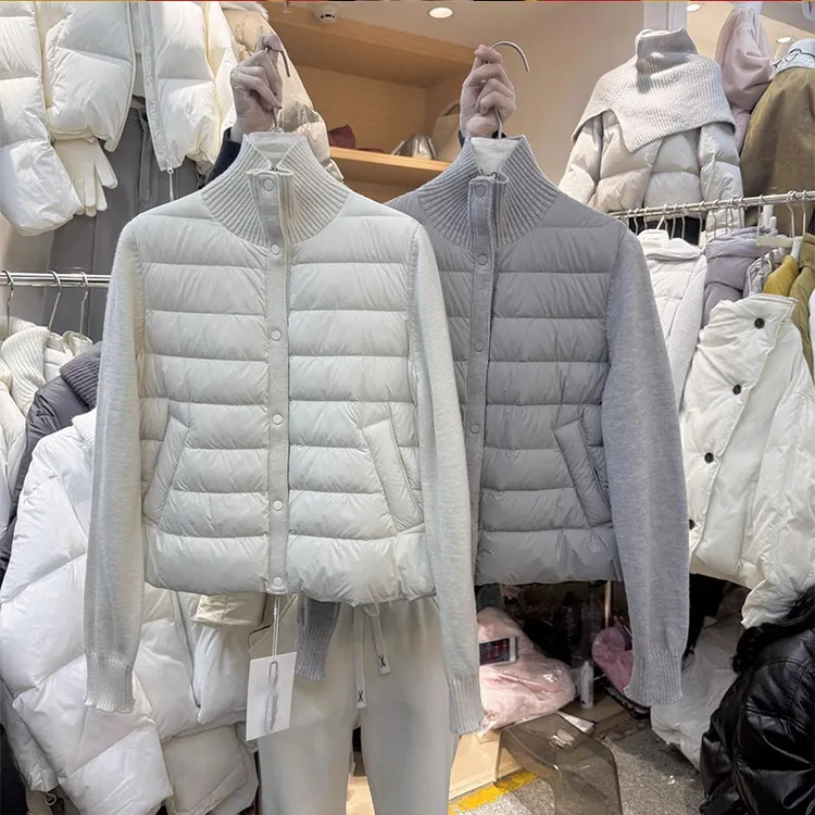 2025新款洋时髦慵懒风百搭上衣拼接设计感小众气质棉服