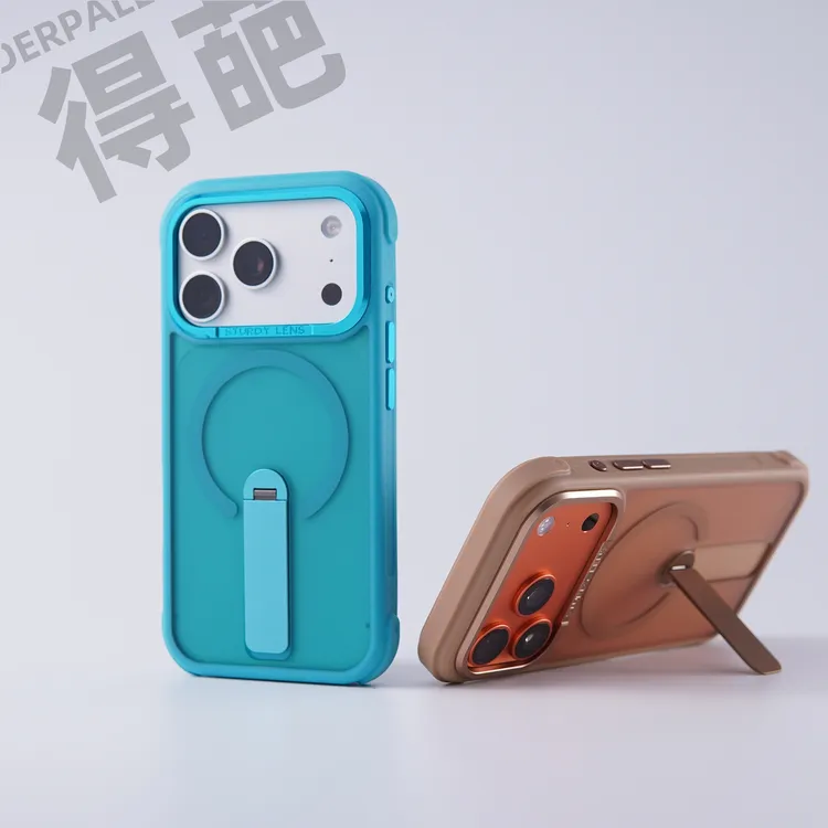 得葩软边防撞支架苹果17promax磁吸手机壳iphone16防摔保护14/15