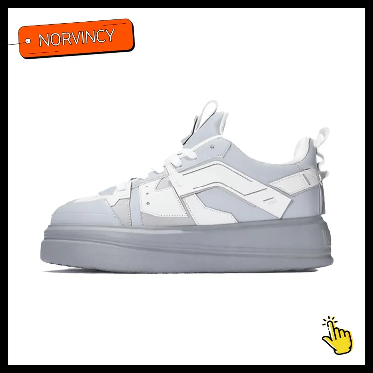 【赵露思同款】诺凡希新款小白鞋男士休闲鞋百搭低帮潮流增高板鞋