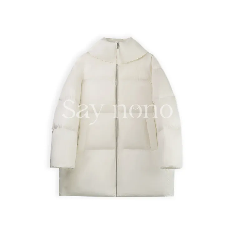 懒猫nono│Saynono 时尚百搭连帽设计感廓形鹅绒羽绒服外套WD11020