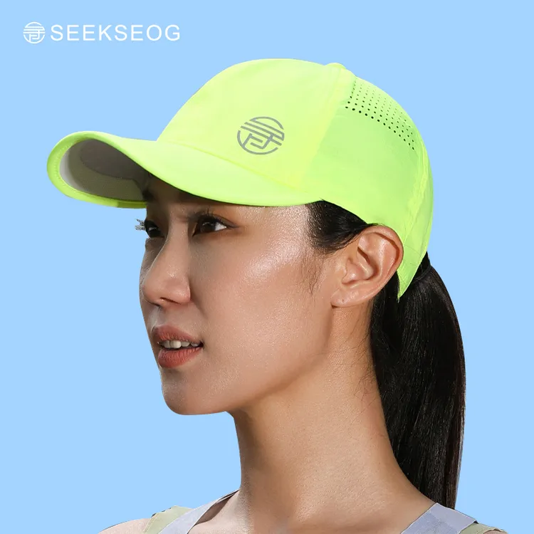 寻上网眼圆顶遮阳马拉松帽子女款户外必备装备跑步帽子跑步专用