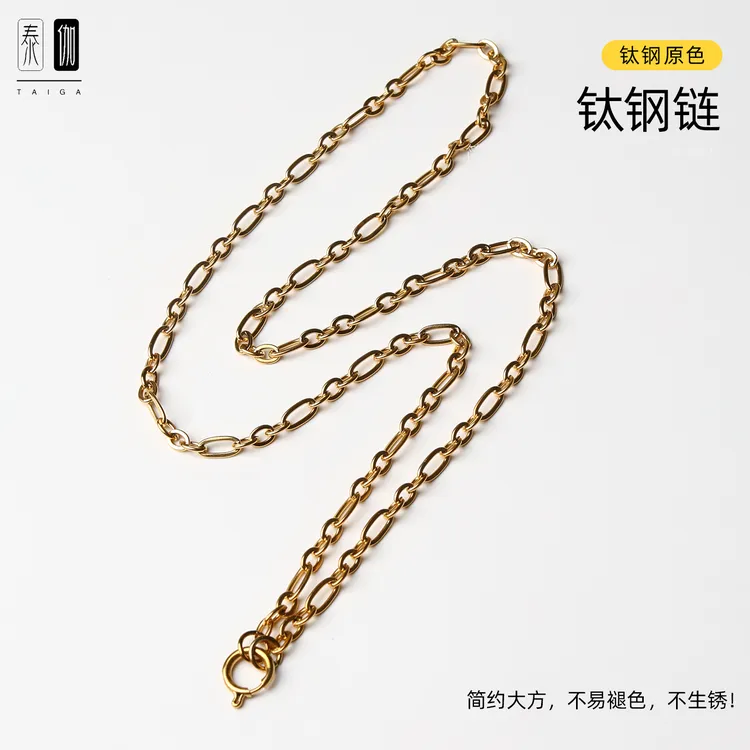 钛钢项链 明星同款王嘉尔钛钢链快拆佛牌挂链托尼贾网红通用项链