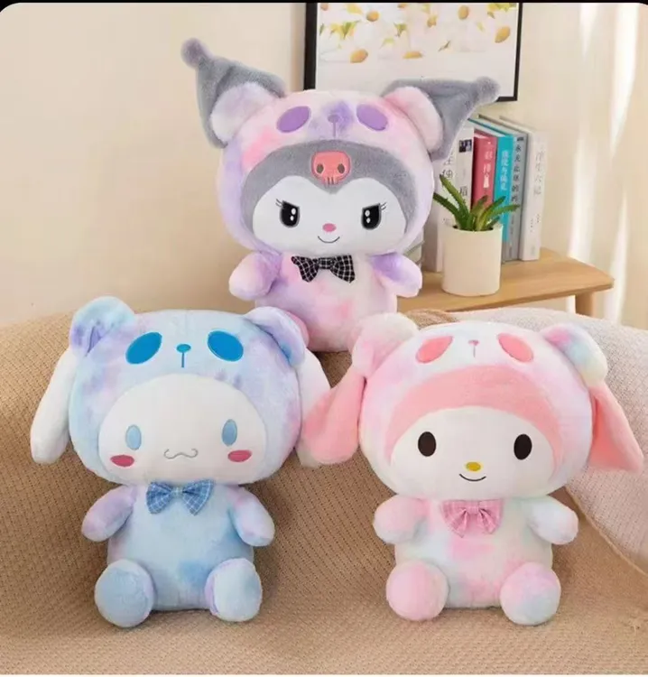 《库洛米+美乐蒂+玉桂狗》毛绒玩具公仔抱枕生日礼物网红超萌玩偶.