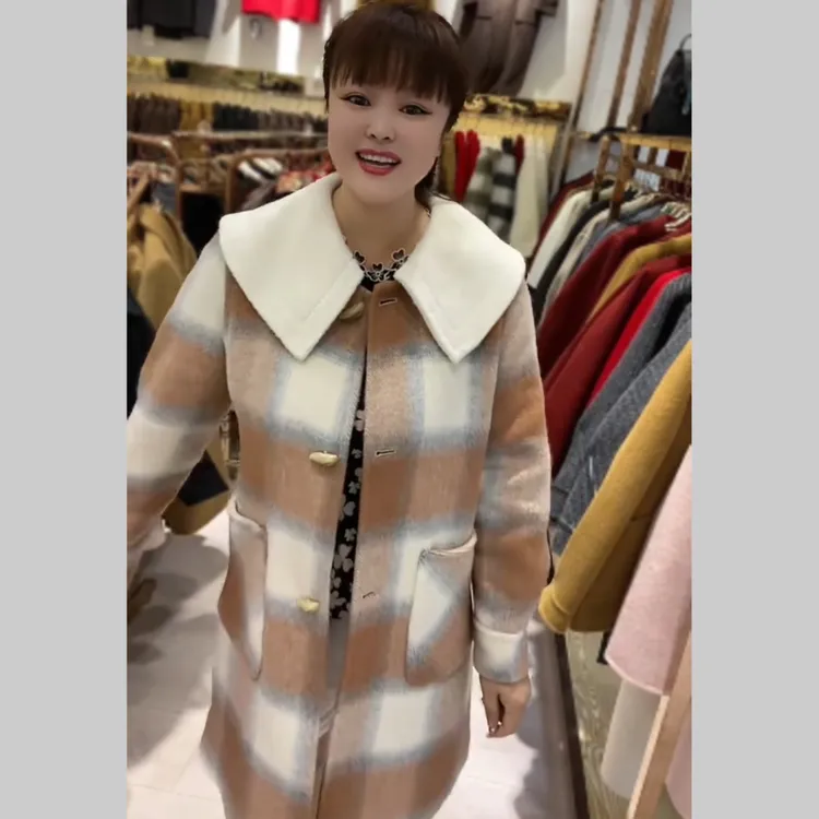 中长款双面大衣时尚百搭显瘦时尚百搭