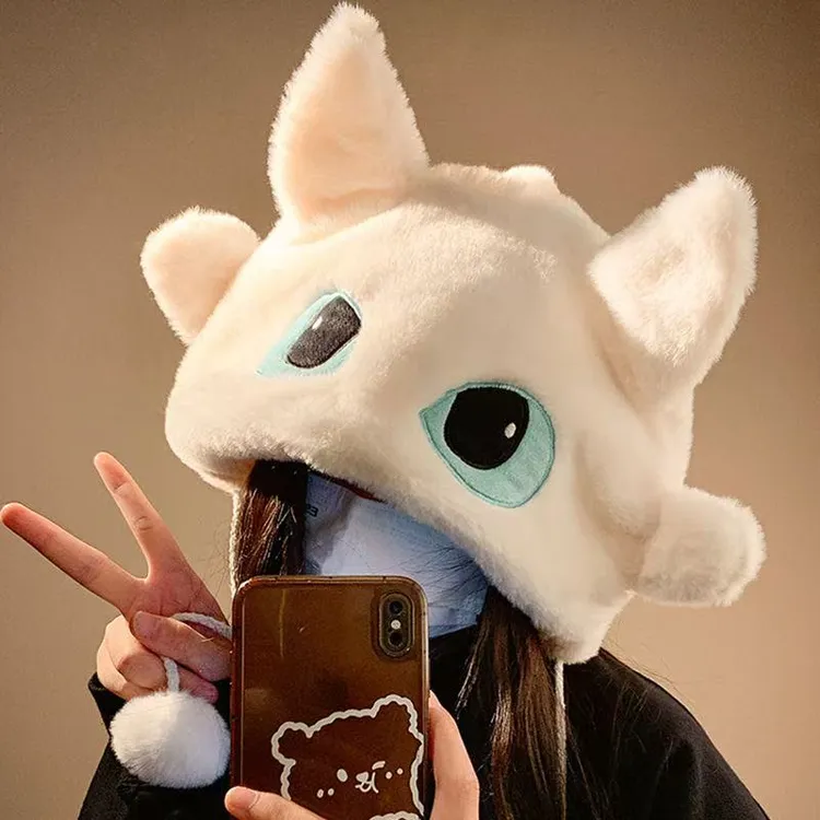 【礼响】环球影城可爱无牙仔毛绒帽子女2025年冬季情侣款保暖显脸小