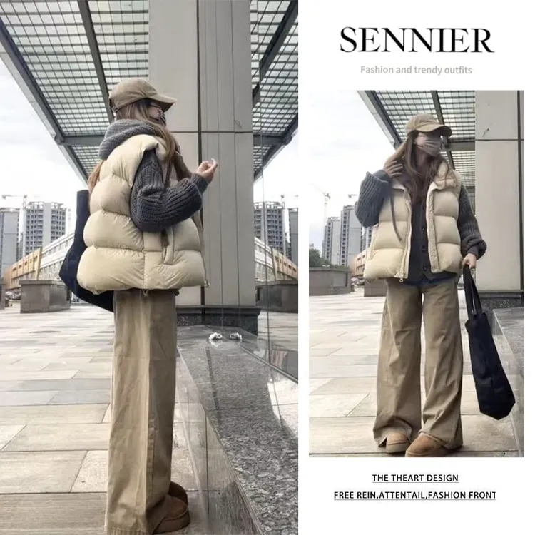 今年流行套装2025新款立领马甲外套长袖针织衫显瘦阔腿裤三件套女