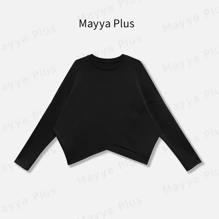 【心动代码】Mayya Plus麦芽定制慵懒风设计感卫衣长袖上衣32516050