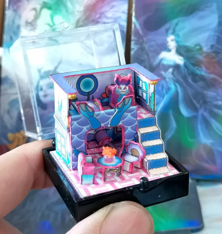 哪吒系列小屋材料包手工DIY,敖闰微景摆件礼物迷你微缩模型