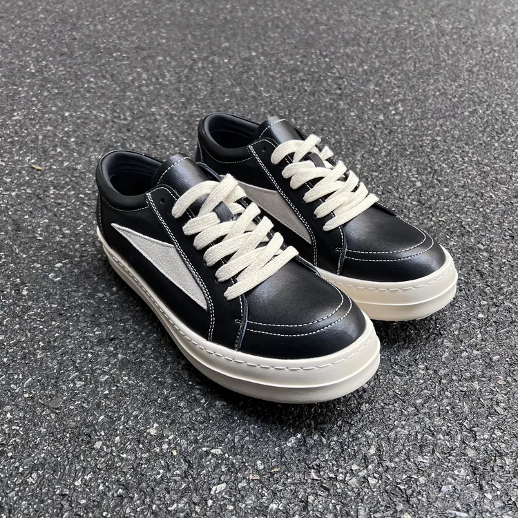 【RO平替真皮牛皮】VIBE风秋季小众设计厚底百搭低帮休闲潮鞋