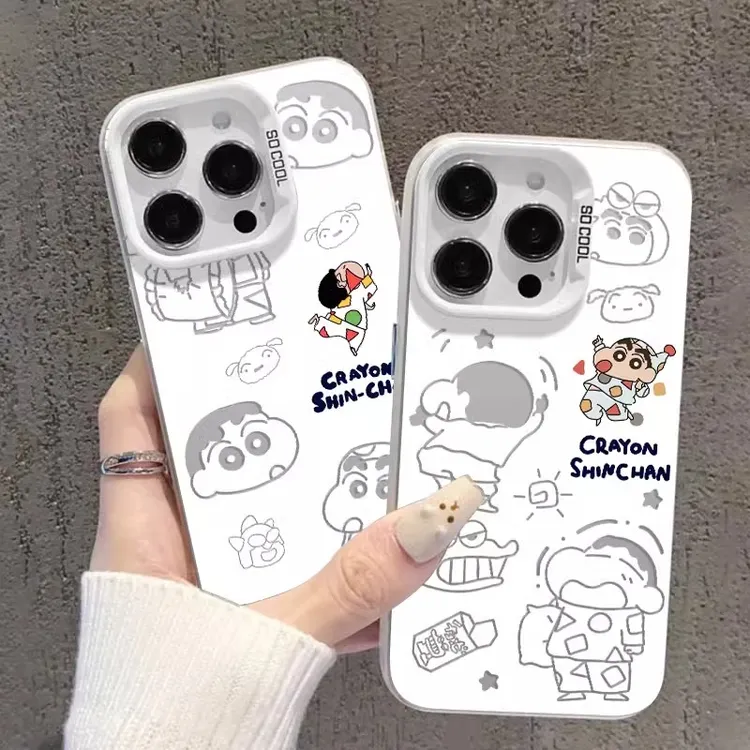 彩银壳蜡笔小新适用苹果16华为oppo小米15vivo荣耀oppo红米iphone