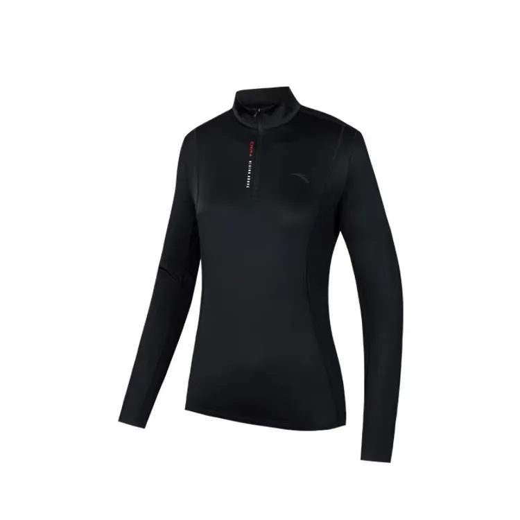 安踏｜安踏2025秋季新款女子运动户外半拉链休闲流光风高领长袖-wz