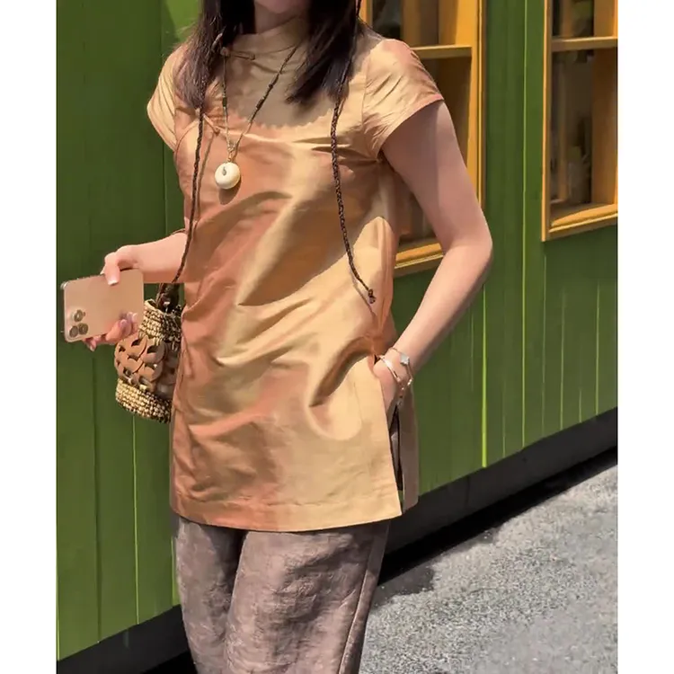 新中式国风女装盘扣上衣2025夏季新款高级感复古洋气衣服唐装小衫