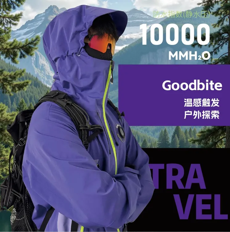 Goodbite灵眸水遁裂变甲智能表情动态屏冲锋衣
