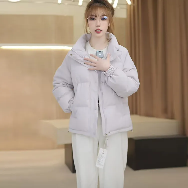 【白鹅绒】2025新款短款立领鹅绒服简约保暖时尚百搭女装鹅绒服