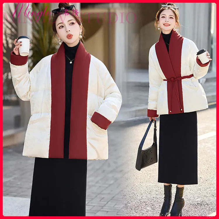 气质收腰国风羽绒服女2026冬季新款今年流行爆款精致高级感超好看