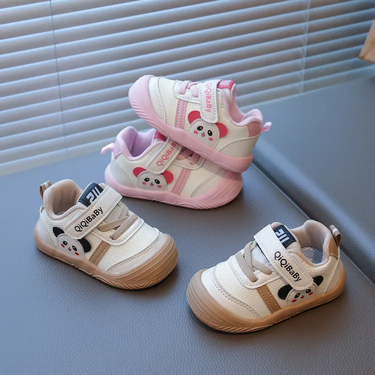 宝宝学步鞋女童春秋2025新款软底防滑鞋子运动鞋男童机能防水单鞋