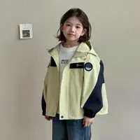 女童外套春秋2025新款洋气童装户外防风秋装上衣儿童冲锋衣Q13966