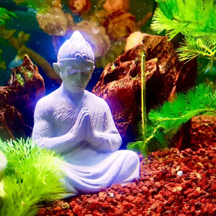 新款装饰孙悟空齐天大圣摆件家居客厅花园盆景微景观假山鱼缸造景