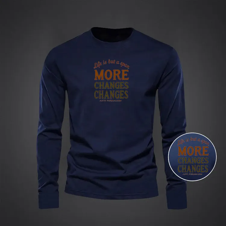 男士棉质长袖打底男装秋冬季圆领T恤新款衣服百搭潮流保暖上衣