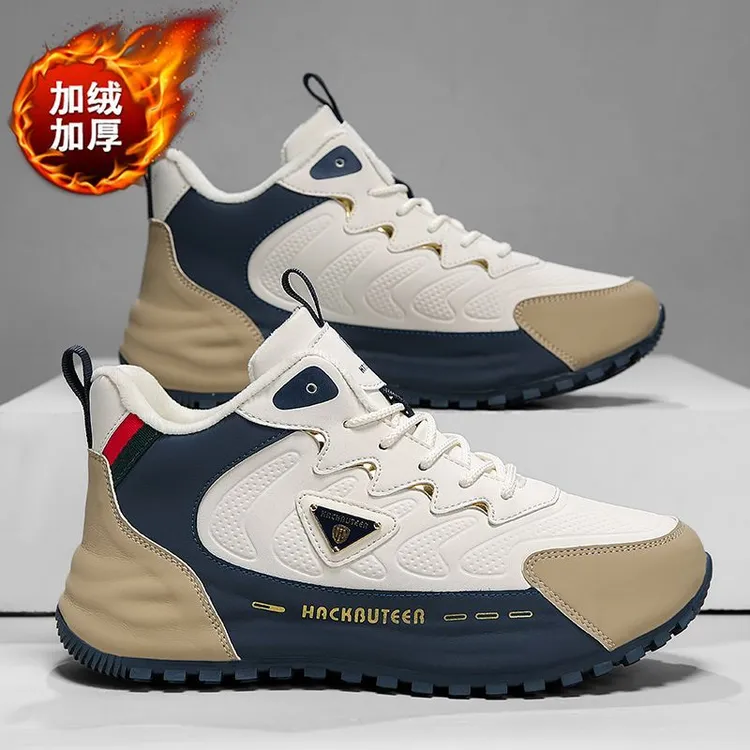 HACKBUTEER法国火枪手正版2025秋季新款皮面运动包底鞋1638