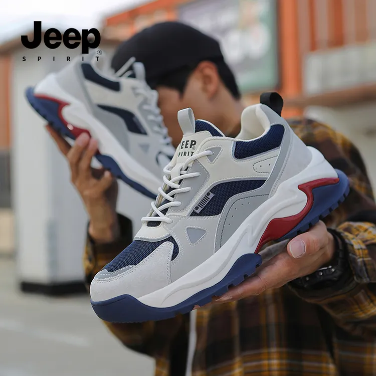 JEEPSPIRIT2026春夏新款休闲通勤男鞋轻便运动鞋户外防滑跑步鞋商品图
