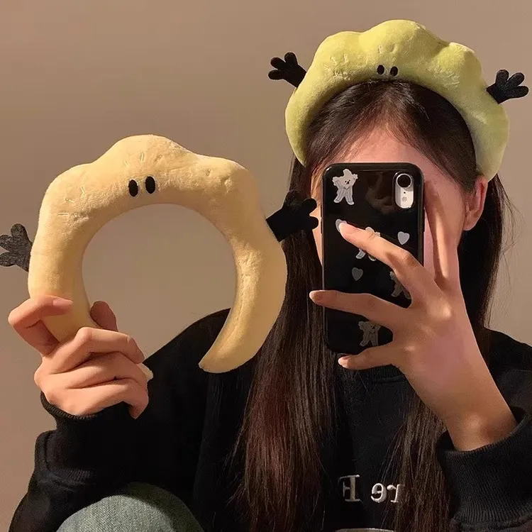 可爱搞怪毛绒发箍女秋冬头箍发卡洗脸敷面膜洗漱专用束发带头饰gh