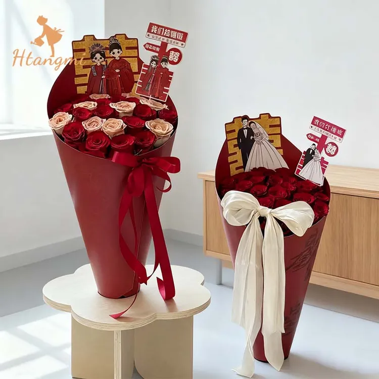 【汉唐美】2025新款婚庆立体定型片结婚订婚鲜花玫瑰花快速包花神器