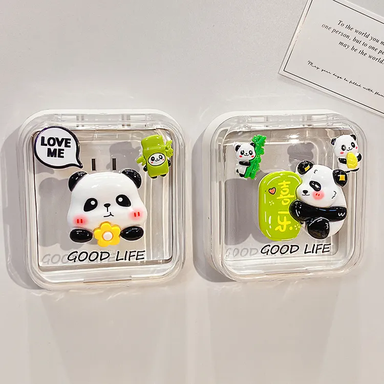 开关插座防水罩防溅盒粘贴式免打孔可爱卡通熊猫卫生间防水保护盒