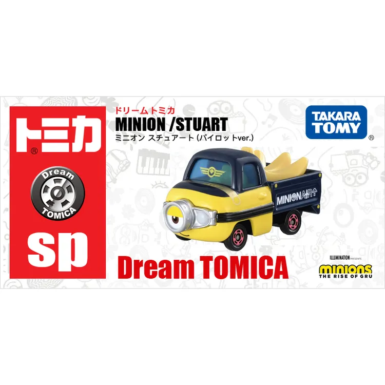 TOMY多美卡合金成品小汽车玩具神偷奶爸小黄人合金出租车玩具