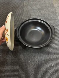 【瑕疵】822黑米色向日葵砂锅2升干烧陶瓷砂锅干烧炖菜陶瓷煲微瑕