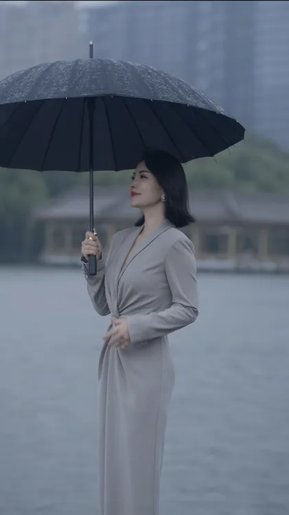 【NNC】法式气质V领长裙  轻职风国风气质显瘦