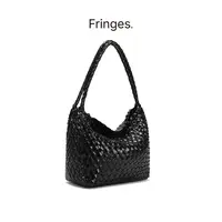  Fringes编织HOBO包手提单肩包大容量手工女包时尚百搭-现
