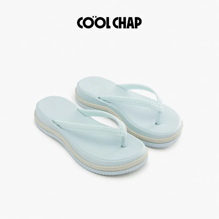 Coolchap2025新款经典浪花系列海边沙滩度假人字拖CCF1311